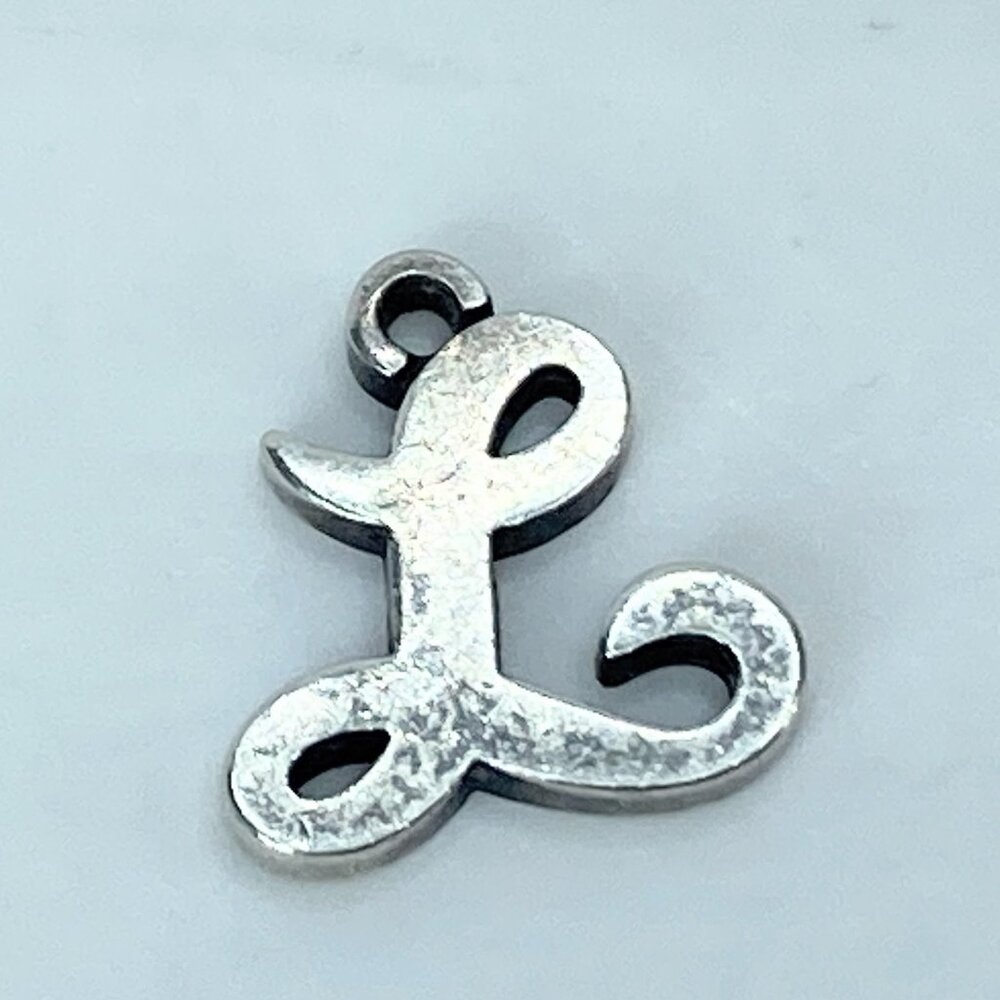 James Avery Large Script Initial Sterling Silver … - image 2